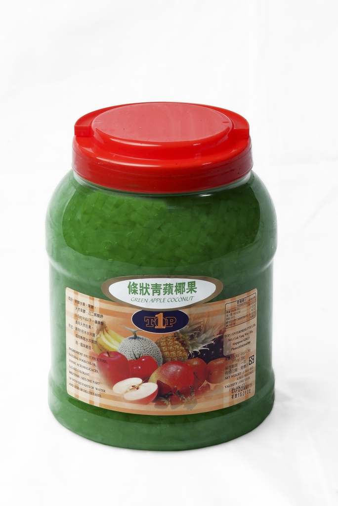 青苹椰果 - Green Apple Coconut Jelly - (4kg/bot)